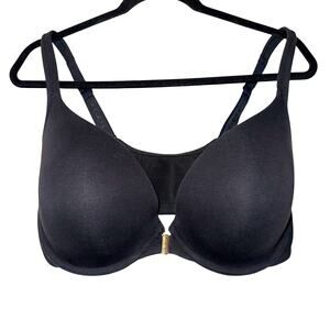 Cacique Women's Black Full Coverage Wired Lightly Lined Front Close Bra 40F